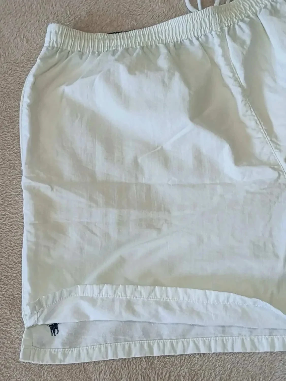 Short de baño Polo Ralph Lauren Vintage blanco Logo bordada Talla XL – photo 5